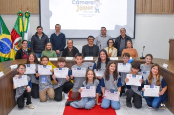 Foto - CERIMÔNIA DE POSSE DA CÂMARA JÚNIOR 2026