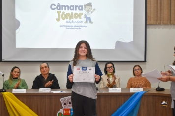 Foto - CERIMÔNIA DE POSSE DA CÂMARA JÚNIOR 2026