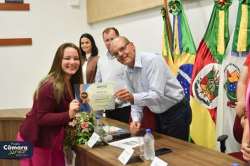 Foto - Cerimônia de Posse II Legislatura Câmara Júnior de Fazenda Vilanova.