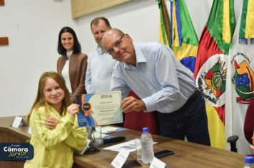 Foto - Cerimônia de Posse II Legislatura Câmara Júnior de Fazenda Vilanova.