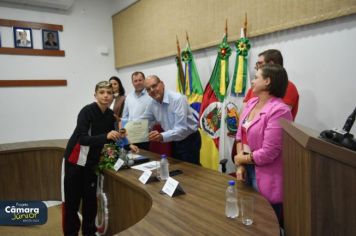 Foto - Cerimônia de Posse II Legislatura Câmara Júnior de Fazenda Vilanova.