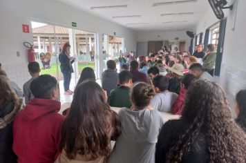 Foto - Reunião para planejamento da Primeira edição da Câmara Júnior. Dia 15/09/2022