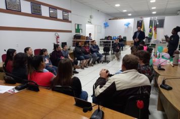 Foto - Reunião para planejamento da Primeira edição da Câmara Júnior. Dia 15/09/2022