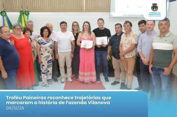 Entrega do troféu paineira 