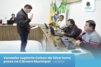 POSSE DE VERADOR SUPLENTE