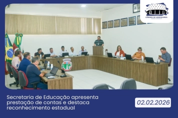 PRESTAÇÃO DE CONTAS DA SECRETARIA DE EDUCAÇÃO