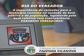 1º de outubro - Dia Nacional do Vereador