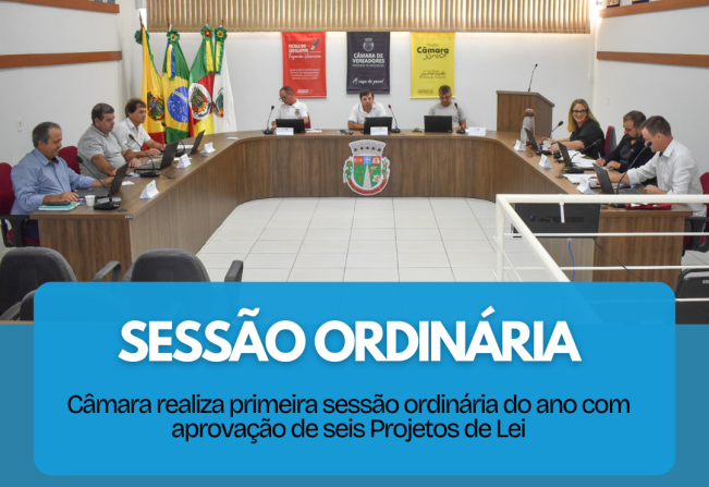 1ª SESSÃO ORDINÁRIA DE 2025
