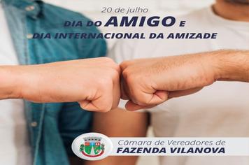 Dia 20 de julho: DIA DO AMIGO