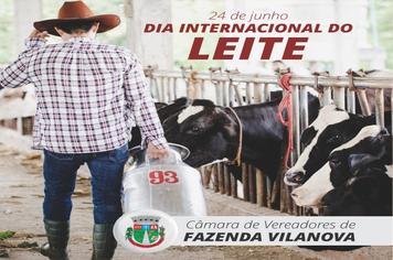 24 DE JUNHO – DIA INTERNACIONAL DO LEITE
