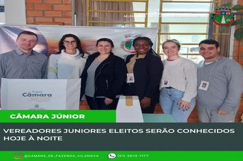 Vereadores Juniors eleitos serão conhecidos hoje à noite