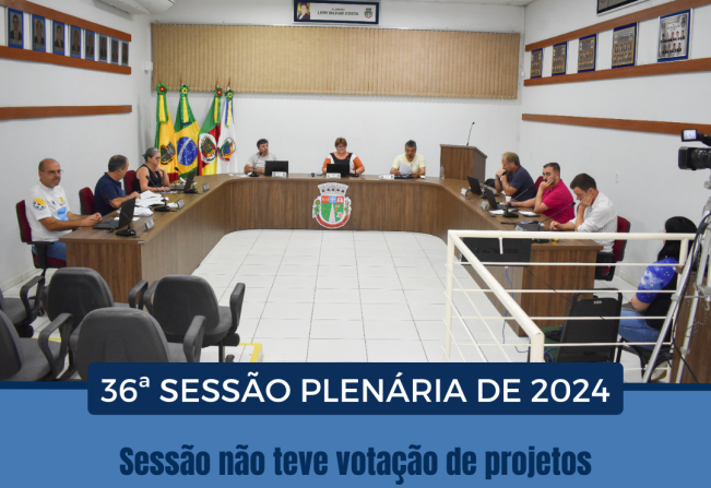 36ª SESSÃO PLENÁRIA DE 2024