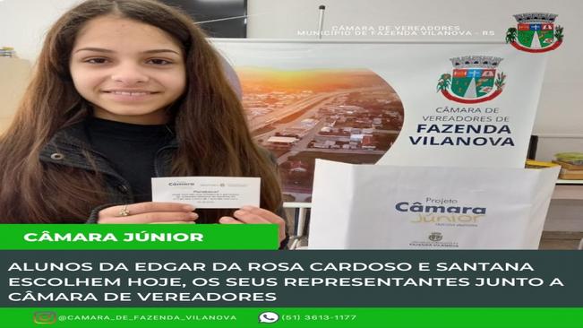Alunos da Edgar da Rosa Cardoso e Santana escolhem hoje, os seus representantes junto a Câmara de Vereadores