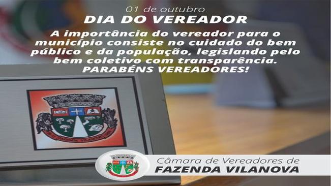 1º de outubro - Dia Nacional do Vereador